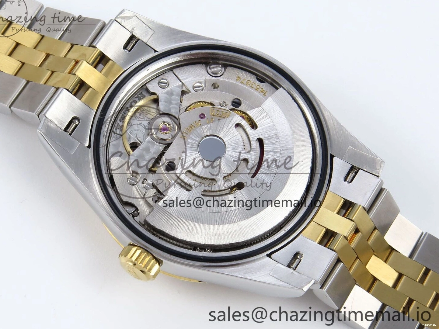 on SS YG DateJust 904L Steel Roman Jubilee Edition Diamonds HZ2236 Bracelet JARF 278383RBR Dial 1:1 Gray Best 31 0404